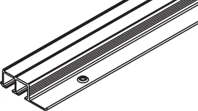 Produktbild von Hawa H: Doppellaufschiene, Aluminium, gelocht