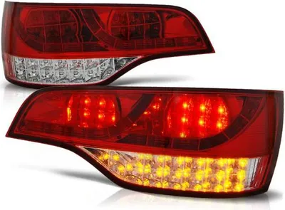 Zdjęcie produktu dla Tylne światła LED do Audi Q7 4L rok 05-09 czerwony/chrom