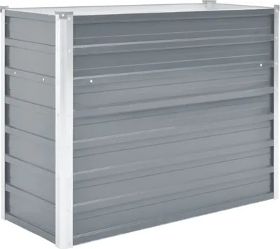 Image de vidaXL Lit surélevé de jardin Acier galvanisé 100x40x77 cm Gris