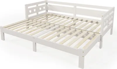 Produktbild von Sweiko Daybett, Ausziehbare Tagesbett, Kiefernbett, 90*200 cm/180*200 cm