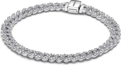 Produktbild von Pandora 593008C01 Gliederarmband Damen Timeless Pavé Zirkonia Sterling-Silber 18 cm