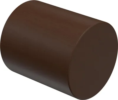 Produktbild von Interdeco Endstücke / Zierabschlüsse für Gardinenstangen mit 20 mm Ø Nussbaum, Typ Feta (Kappe), Pack. 2 Stück