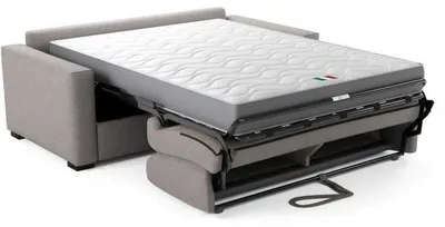 Produktbild von MAD IN ITALY Canapé Convertible Express JOHN 3-Sitzer Grau – wasserabweisender Polyesterbezug, ausziehbare Schlafcouch für 2 Personen, 190 x 100 x 87 cm (BL018)