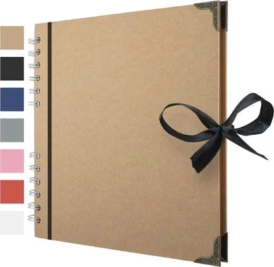 Zdjęcie produktu dla Album fotograficzny Plakbuch, 60 stron – idealny do scrapbookingu i kreatywnych projektów