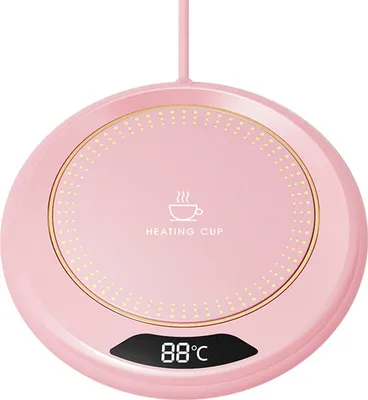 Produktbild von Tassenwärmer, elektrischer Kaffeetassen-Beheizter Untersetzer mit 3 Temperatureinstellungen, wasserdichtes USB-Plug-Play-Wassertassen-Heizkissen