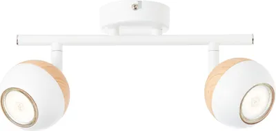 Produktbild von BRILLIANT Spotrohr, 2-flammig Scan weiß IP20 GU10 3 Watt LED-Leuchtmittel inklusive und wechselbar
