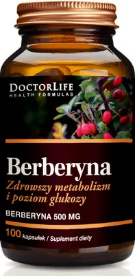 Image de Doctor Life Berberine 500mg pour un métabolisme et des niveaux de glucose plus sains, 100 gélules