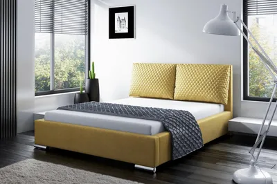 Produktbild von Bettrahmen Design Doppel Hotel Modern Bett Schlafzimmer Betten Polsterbett Neu