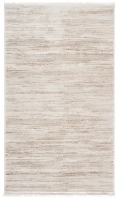 Geometrischer Teppich, 91x152 cm, Kurzflor, Elfenbein