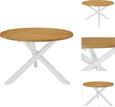 Obrázok produktu pre vidaXL Jedálenský stôl biely 120x75 cm MDF - Jedálenské stoly