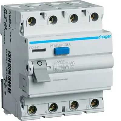 Image de CDC440J 40A/30MA/AC Disjoncteur différentiel 40A 4P 4M 30MA AC 6KA /