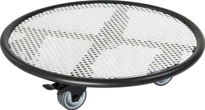 Produktbild von WAGNER Pflanzenroller BLACK & WHITE - Ø 38 x 8 cm, Soft-Rollen, Bremsen, innen & außen, Stahl, Tragkraft 150 kg - 20701701