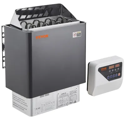 Produktbild von VEVOR Saunaofen, 8KW Elektrischer Saunaofen, 400V 3N Tragbarer Innen-/Außen-Saunaofen mit 3h Timer, Eingebaute Steuerung für 8-12 m³ Zuhause, Gewerblicher Hotel-Spa-Duschgebrauch, Max 110℃, 6 kW, Externe Steuerung-a
