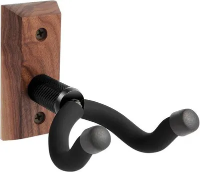 Produktbild von Gitarrenhalter - Wandhalter - Gitarrenstütze - Notenholz - Schwarz - Wandhalterung