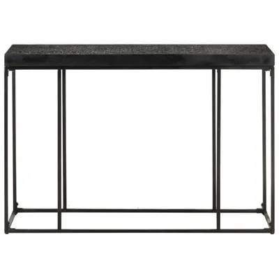 Immagine prodotto di Tavolo Consolle Nero 110x35x76 cm Massello di Acacia e Mango