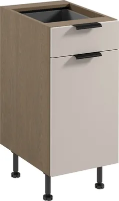 Produktbild von küchenunterschrank 40 cm mit Schubladen ohne Arbeitsplatte,  Sorento D40S1 Beige/Eiche