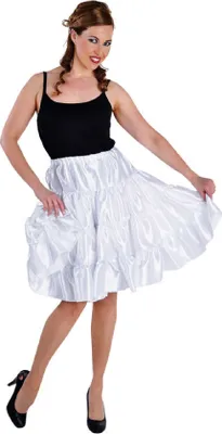 Produktbild von M212111-16-S türkis Damen Satin-Petticoat-Unterrock Gr.S