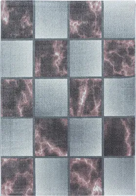Produktbild von Kurzflor Teppich OTTAWA Rosa 140 x 200 cm