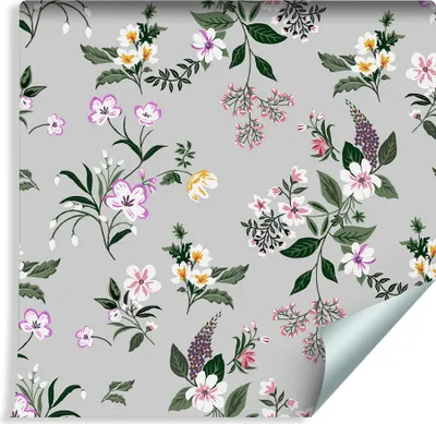Produktbild von 10m VLIES TAPETE Rolle Natur Schüne Bunte BLUMEN XXL