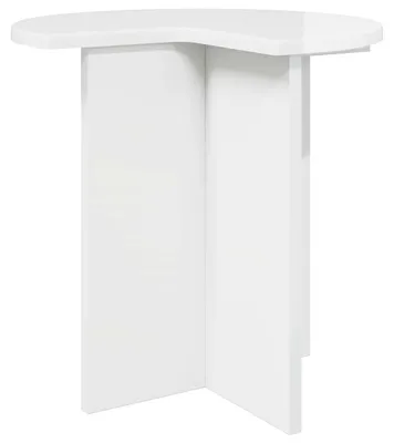 Zdjęcie produktu dla Stolik boczny Biały wysoki połysk Ø 39 x 38 cm