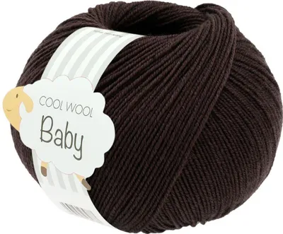 Produktbild von Lana Grossa - Cool Wool Baby 0333 schwarzbraun