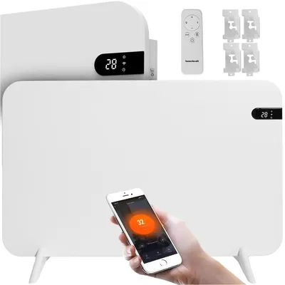 Zdjęcie produktu dla Grzejnik na podczerwień panel grzewczy promiennik IR 450W WIFI 45x70 cm z wyświetlaczem