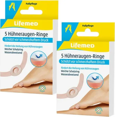 Produktbild von 2x Lifemed Hühneraugen Pflaster Ringe 2x 5 Stück