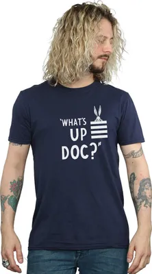 Produktbild von Looney Tunes - "What´s Up Doc" T-Shirt für Herren BI1360 (3XL) (Marineblau)