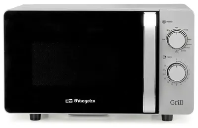 Produktbild von Orbegozo MIG 2072 CE, Arbeitsplatte, Grill-Mikrowelle, 20 l, 700 W, Drehregler, Schwarz, Silber