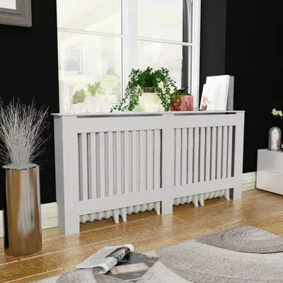 Produktbild von vidaXL Heizkörperabdeckung Weiß MDF 172 cm