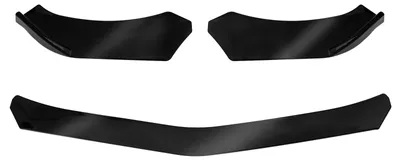 UNIVERSAL Spoilerlippe Frontspoiler Lippe Cup Spoiler Stoßstange Schwarz Glanz – Produktansicht