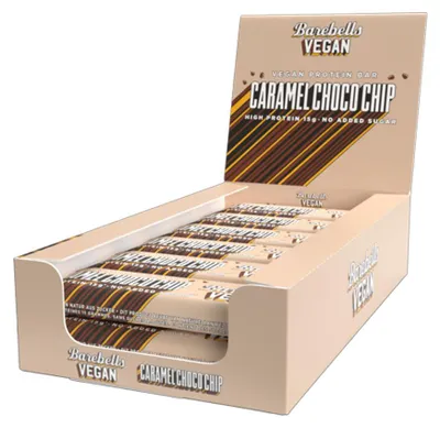 Image de Barres vegan - Barebells - Boîte Barebells barre vegan (12X55g) - Saveur Chocolat Caramel