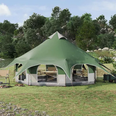 Produktbild von Familienzelt Grün 10 Personen - Campingzelte DE771