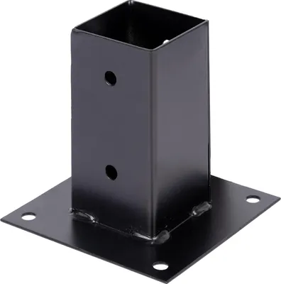 Produktbild von Alberts Aufschraubhülse schwarzkunststoffbeschichtet - 71 x 71 mm, schwarz