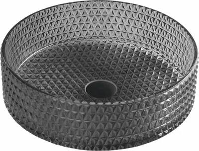 Obrázok produktu pre MARAGUA Umývadlo z gravírovaného skla Ø 39,5 cm, čierne