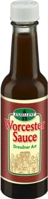 A bottle of EXZELLENT Worcester Sauce, Dresden Style.
