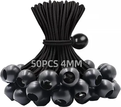 Imagen del producto de Bandas elásticas de 150 mm, paquete de 50 unidades, para tiendas de campaña y actividades de camping
