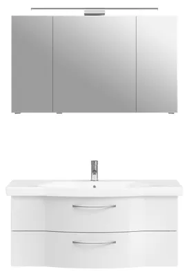 Produktbild von PELIPAL Serie 6005 Sprint SET-016-016 Spiegelschrank, Waschtisch, Waschtischunterschrank  /  122cm