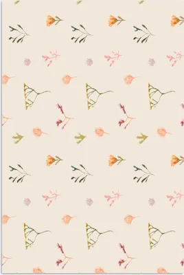 Produktbild von MuchoWow® Poster Blumen - Muster - Pflanzen 120x180 cm - Kunstposter