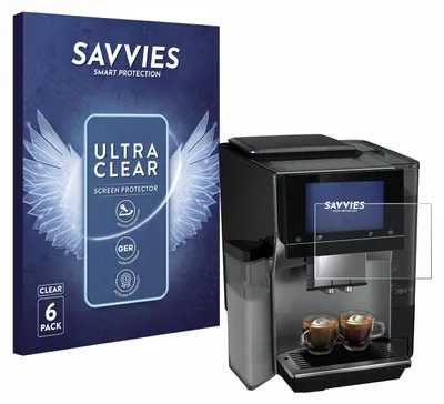 Produktbild von 6x Für Siemens EQ700 Schutzfolie Savvies Displayschutz Display Schutz Folie Klar Transparent