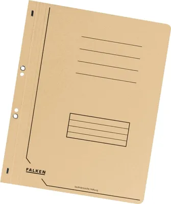 Produktbild von Ösenhefter A4 1/1 Vorderdeckel Karton kaufmännische Heftung beige