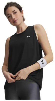 Obrázok produktu pre Tielko Under Armour – Dámske bezrukávové tričko Under Armour Tech Tank Solid v uhlovo čiernej farbe, uni