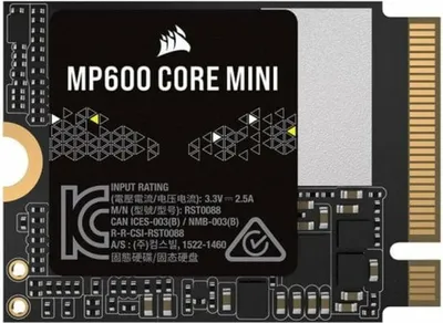 Immagine prodotto di Corsair MP600 CORE MINI - SSD - crittografato - 1 TB - interno - M.2 2230 - PCIe 4.0 x4 (NVMe)