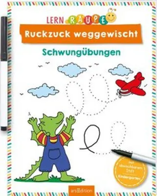Obrázok produktu pre Lernraupe - Ruckzuck weggewischt! Schwungübungen