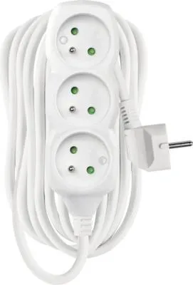 Obrázek produktu pro Prodlužovací kabel Emos se 3 zásuvkami 10m bílá