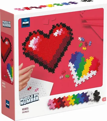 Immagine prodotto di Plus-Plus - 250 blocchi di costruzioni creative a forma di cuore