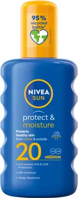 Obrázek produktu pro Nivea Sun Protect & Moisture Krém na Opalování s SPF 20, 200ml