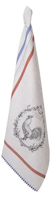 Produktbild von Clayre & Eef Geschirrtuch 50x70 cm Beige Baumwolle Hahn