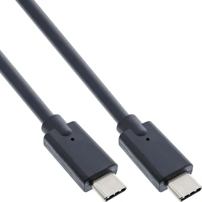 Obrázok produktu pre InLine® 35704A Kábel USB 3.2 Gen.2, USB Type-C samec/samica, čierny, 1,5 m
