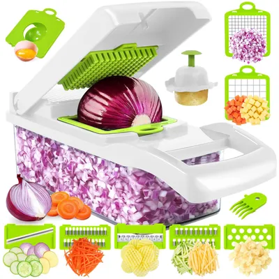 Produktbild von Multifunktionaler 15-in-1 Lebensmittelzerkleinerer mit Behälter